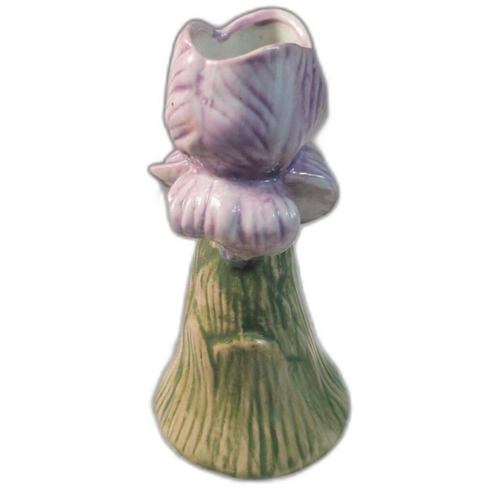 Abigails Artichoke Purple  Tulip Vase Handpainted~Vintage~